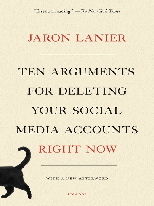 Title details for Ten Arguments for Deleting Your Social Media Accounts Right Now by Jaron Lanier - Wait list